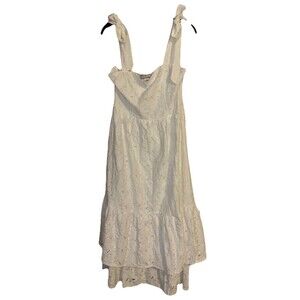 a calin flying tomato dress Size Large White Lace  New With Tags
